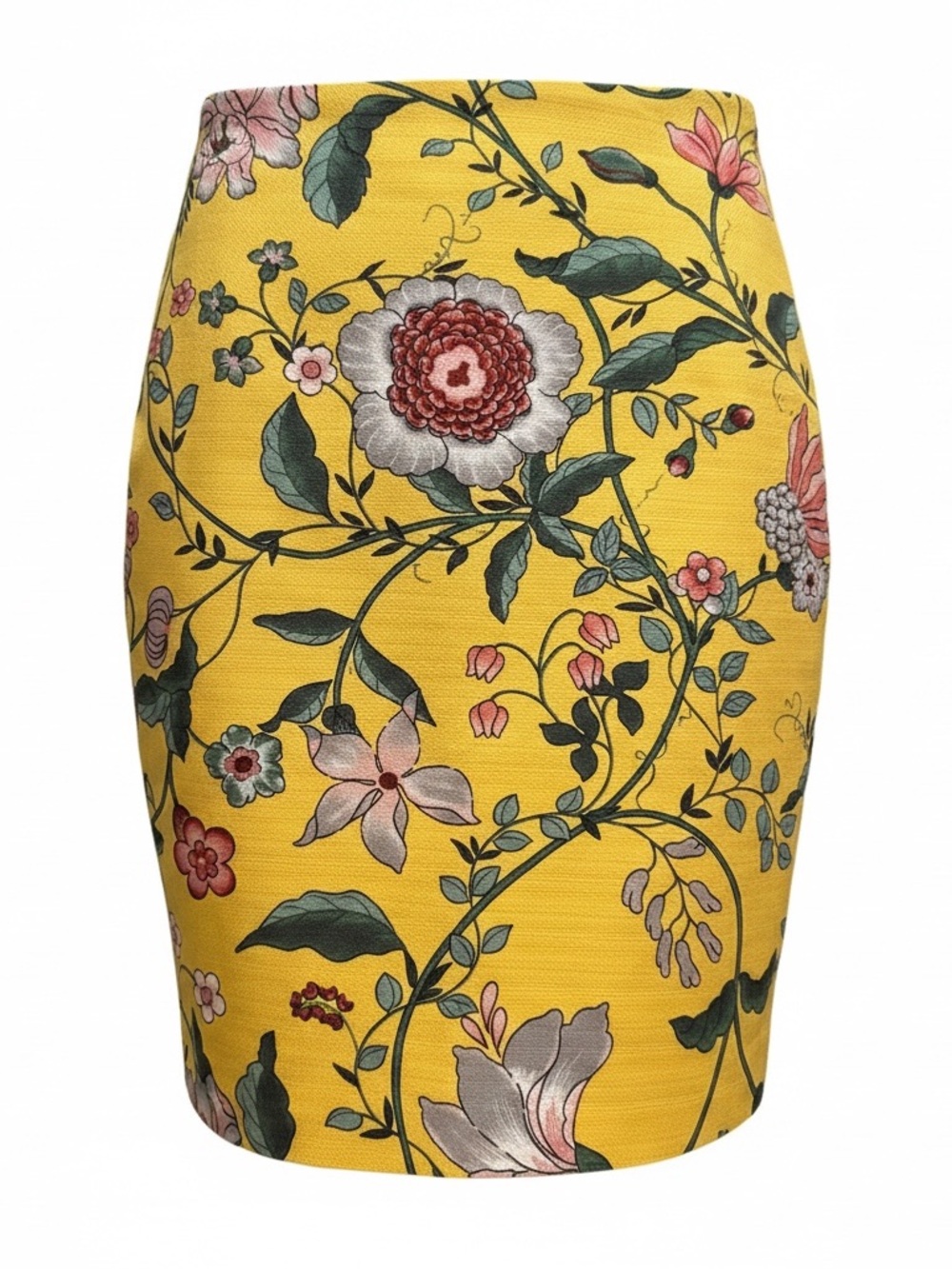 NWT LOFT Yellow Floral Pencil Skirt